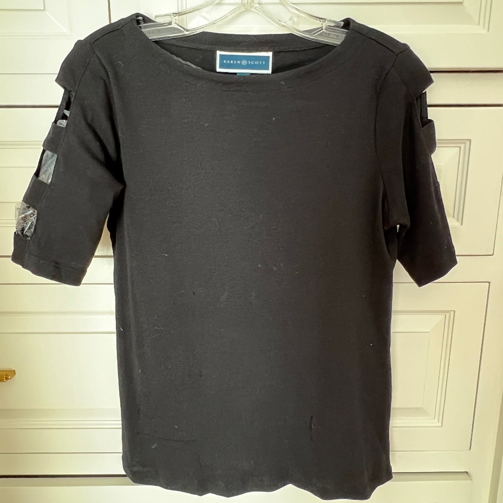 Karen Scott Black T-shirt